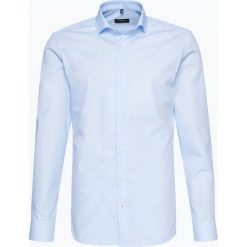Koszule męskie na spinki: Eterna Slim Fit – Koszula męska niewymagająca prasowania, niebieski