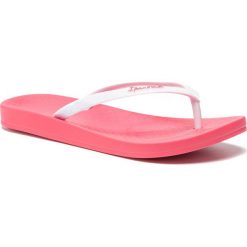 Japonki IPANEMA - Anatomica Tan Fem 81030 Pink/White 24330. Białe klapki damskie Ipanema, bez wzorów, z tworzywa sztucznego, bez obcasa. Za 54,99 zł.