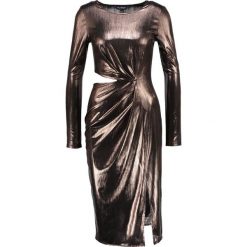 Sukienki hiszpanki: Miss Selfridge METALLIC DRESS Sukienka koktajlowa rose