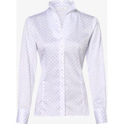 Eterna Comfort Fit - Bluzka damska – łatwa w prasowaniu, niebieski. Niebieskie bluzki damskie Eterna Comfort Fit, bez wzorów, ze stójką, bez rękawów. Za 379,95 zł.