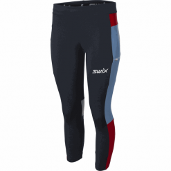 Swix spodnie damskie 7/8 Motion Premium 41966.75100 M Blue. Niebieskie spodnie damskie Swix, s, bez wzorów, z materiału, do biegania. Za 399,00 zł.