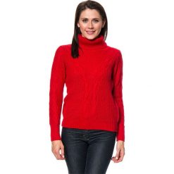 Golfy damskie: Sweter w kolorze czerwonym