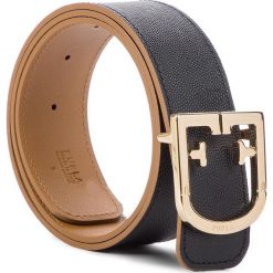 Pasek Damski FURLA - Belvedere 1009165 C CG73 Q26 Onyx. Czarne paski damskie Furla, w paski, ze skóry. Za 575,00 zł.
