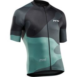 Northwave koszulka rowerowa męska Blade4Jersey Short Sleeves L Green. Zielone koszulki męskie Northwave, m, z nadrukiem, z jersey, z klasycznym kołnierzykiem, bez rękawów. Za 299,00 zł.