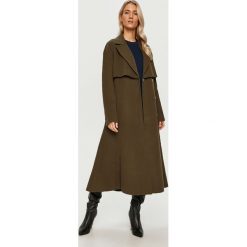 Sportmax Code - Płaszcz. Żółte kurtki damskie Sportmax Code, w paski, z wełny. Za 3039,00 zł.