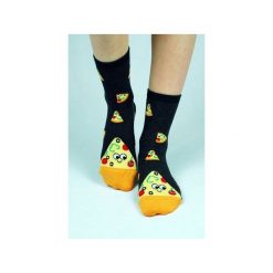 Skarpetki z pizzą dla fana. Szare skarpetki damskie marki Candysox.pl. Za 30,00 zł.