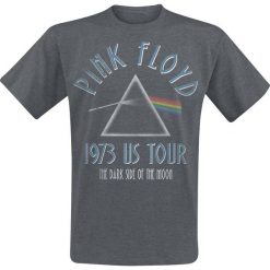 T-shirty męskie: Pink Floyd 1973 US Tour – Dark Side Of The Moon T-Shirt odcienie ciemnoszarego