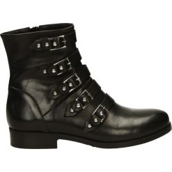 Botki - 518-104-DS NE. Czarne botki damskie skórzane Venezia. Za 349,00 zł.