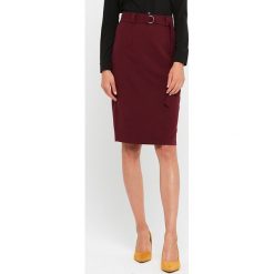 Spódnica w kolorze bordowym. Czerwone spódniczki damskie ZOCHA, xl, w paski, z tkaniny. W wyprzedaży za 119,95 zł.