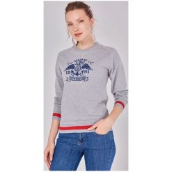 Jimmy Sanders Bluza Damska M Szara. Szare bluzy damskie Jimmy Sanders, m, bez wzorów, bez rękawów, bez kaptura. Za 109,00 zł.