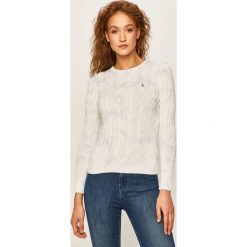 Polo Ralph Lauren - Sweter. Białe swetry damskie Polo Ralph Lauren, s, bez wzorów, z bawełny, bez rękawów, bez kaptura. W wyprzedaży za 679,90 zł.