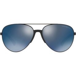 Emporio Armani - Okulary 0EA2059. Niebieskie okulary przeciwsłoneczne męskie marki Emporio Armani, z materiału. Za 739,90 zł.