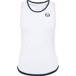 Topy sportowe damskie: sergio tacchini CURVATURE TANK TOP Koszulka sportowa white/pink