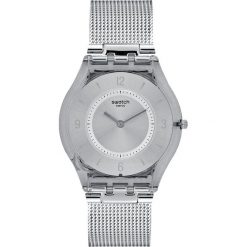 Swatch METAL KNIT Zegarek grey. Szare, analogowe zegarki damskie marki Swatch, metalowe. Za 450,00 zł.