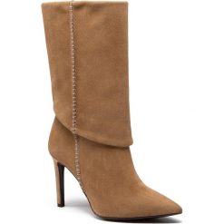 Kozaki EVA LONGORIA - EL-04-02-000187 803. Brązowe kozaki damskie Eva Longoria, ze skóry, bez obcasa, na obcasie, bez zapięcia. Za 539,00 zł.