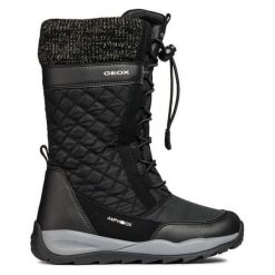Geox Dziewczęce Buty Zimowe Orizont, 28, Czarne. Czarne buty dziewczęce zimowe marki Geox, bez zapięcia. Za 399,00 zł.