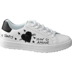 Sneakersy damskie Graceland białe. Białe sneakersy damskie Graceland, z materiału. Za 119,90 zł.