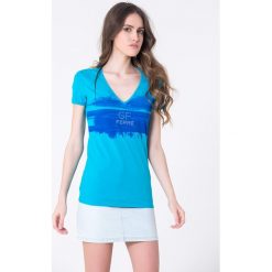 T-shirty damskie: T-shirt w kolorze niebieskim