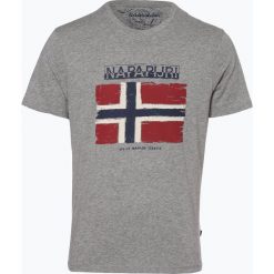 T-shirty męskie z nadrukiem: Napapijri - T-shirt męski, szary