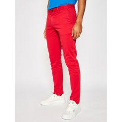 Spodnie materiałowe TOMMY HILFIGER Bleecker Flex Satin Chino MW0MW13287. Niebieskie jeansy męskie TOMMY HILFIGER, m, bez wzorów. Za 449,00 zł.