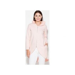 Bluza K215 Róż. Różowe bluzy damskie KATRUS, s, bez wzorów, z dzianiny, bez rękawów, bez kaptura. Za 129,00 zł.