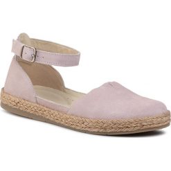 Espadryle LASOCKI - WI16-SPAROW-04 Pink. Różowe espadryle damskie Lasocki, bez wzorów, ze skóry, bez obcasa, na płaskiej podeszwie. Za 139,99 zł.