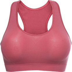 Biustonosz bustier sportowy "LEVEL 1" bonprix dymny malinowy. Różowe biustonosze sportowe damskie bonprix, s, bez wzorów, na fitness i siłownię. Za 24,99 zł.