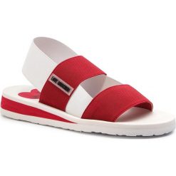 Sandały LOVE MOSCHINO - JA16293G07JS150A Rosso/Bia. Klapki damskie Love Moschino. W wyprzedaży za 289,00 zł.