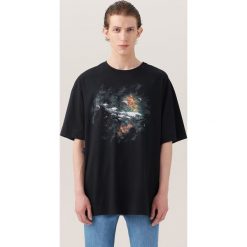 T-shirty męskie: T-shirt z nadrukiem re.design – Czarny