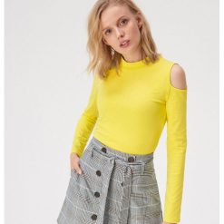 Bluzka cold arms - Zielony. Zielone bluzki damskie Sinsay, xl, bez wzorów, bez kołnierzyka, bez rękawów. Za 29,99 zł.