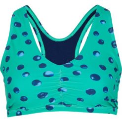 Biustonosz bikini bustier bonprix zielono-niebieski z nadrukiem. Zielone stroje kąpielowe damskie bonprix, z nadrukiem. Za 39,99 zł.