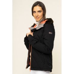 Kurtka narciarska Roxy Breeze ERJTJ03211. Czarne kurtki sportowe damskie Roxy, l, bez wzorów, z poliesteru, bez kaptura, narciarskie. W wyprzedaży za 1029,00 zł.