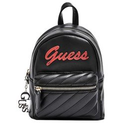 Guess Damski Plecak Factor Y Women`S Feliz Logo Convertible Mini Backpack Black. Czarne plecaki damskie marki Guess, z aplikacjami. Za 619,00 zł.