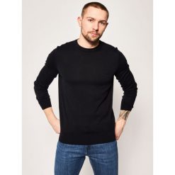 Sweter Boss Pacas 1-L 50427348. Niebieskie swetry męskie Boss, m, bez wzorów, z bawełny, klasyczne, z klasycznym kołnierzykiem, bez kaptura. W wyprzedaży za 399,00 zł.