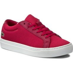 Sneakersy LACOSTE - L.12.12 117 2 7-33CAW1063124 Pnk. Różowe półbuty damskie Lacoste, ze skóry ekologicznej. W wyprzedaży za 259,00 zł.