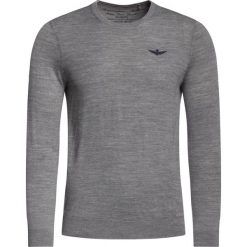 Sweter Aeronautica Militare 192MA900L396. Szare swetry męskie Aeronautica Militare, m, bez wzorów, z wełny, klasyczne, z klasycznym kołnierzykiem, bez kaptura. W wyprzedaży za 279,00 zł.