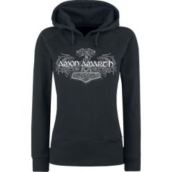 Bluzy damskie: Amon Amarth Viking Horses Bluza z kapturem damska czarny