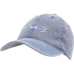 Czapka Los Angeles City. Niebieskie czapki damskie Pull&Bear, bez wzorów. Za 49,90 zł.
