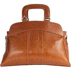 Torebka skórzana damska kuferek DAN-A T25 camel - camel. Brązowe kuferki damskie DAN-A, bez wzorów, ze skóry, eleganckie, bez dodatków. Za 289,99 zł.