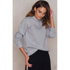 Bluzy damskie: NA-KD Basic Bluza basic oversize – Grey