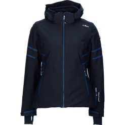 Kurtka narciarska w kolorze granatowym. Niebieskie kurtki damskie CMP Women, s, bez wzorów, z tkaniny, bez kaptura, narciarskie. W wyprzedaży za 387,95 zł.