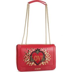 Torebka LOVE MOSCHINO - JC4104PP18LT0500 Rosso. Czerwone torebki klasyczne damskie Love Moschino, bez wzorów, ze skóry ekologicznej, klasyczne, bez dodatków. W wyprzedaży za 729,00 zł.