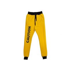 CAUTION PANTS. Żółte spodnie damskie marki MAJORS, s, z dzianiny. Za 200,00 zł.