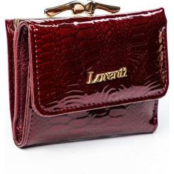 Portfel damski skórzany Lorenti 55287-SN czerwony - czerwony. Czerwone portfele damskie LORENTI, bez wzorów, ze skóry. Za 44,99 zł.