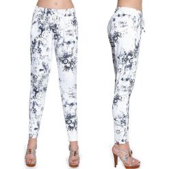 Bryczesy damskie: Bas-Bleu Spodnie damskie fitness Bas Black Melody białe r. M (BB220)
