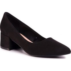Półbuty DEEZEE - BQ-1213-1 Black. Czarne półbuty damskie DeeZee, bez wzorów, ze skóry ekologicznej, eleganckie, bez obcasa, na obcasie, bez zapięcia. Za 89,99 zł.