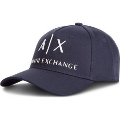 Czapka z daszkiem Armani Exchange 954039 CC513 37735. Niebieskie czapki damskie Armani Exchange, bez wzorów. Za 179,00 zł.