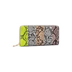 PORTFEL ACCCESSORIES 1W1-021-SS20 Żółty. Żółte portfele damskie ACCCESSORIES, bez wzorów, ze skóry ekologicznej. Za 29,99 zł.