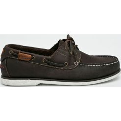 Wrangler - Mokasyny Ocean Leather. Pomarańczowe mokasyny męskie marki Wrangler, ze skóry. W wyprzedaży za 299,90 zł.