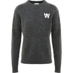 Wood Wood KEVIN Sweter dark grey melange. Szare swetry klasyczne męskie marki Wood Wood, s, z wełny. Za 589,00 zł.